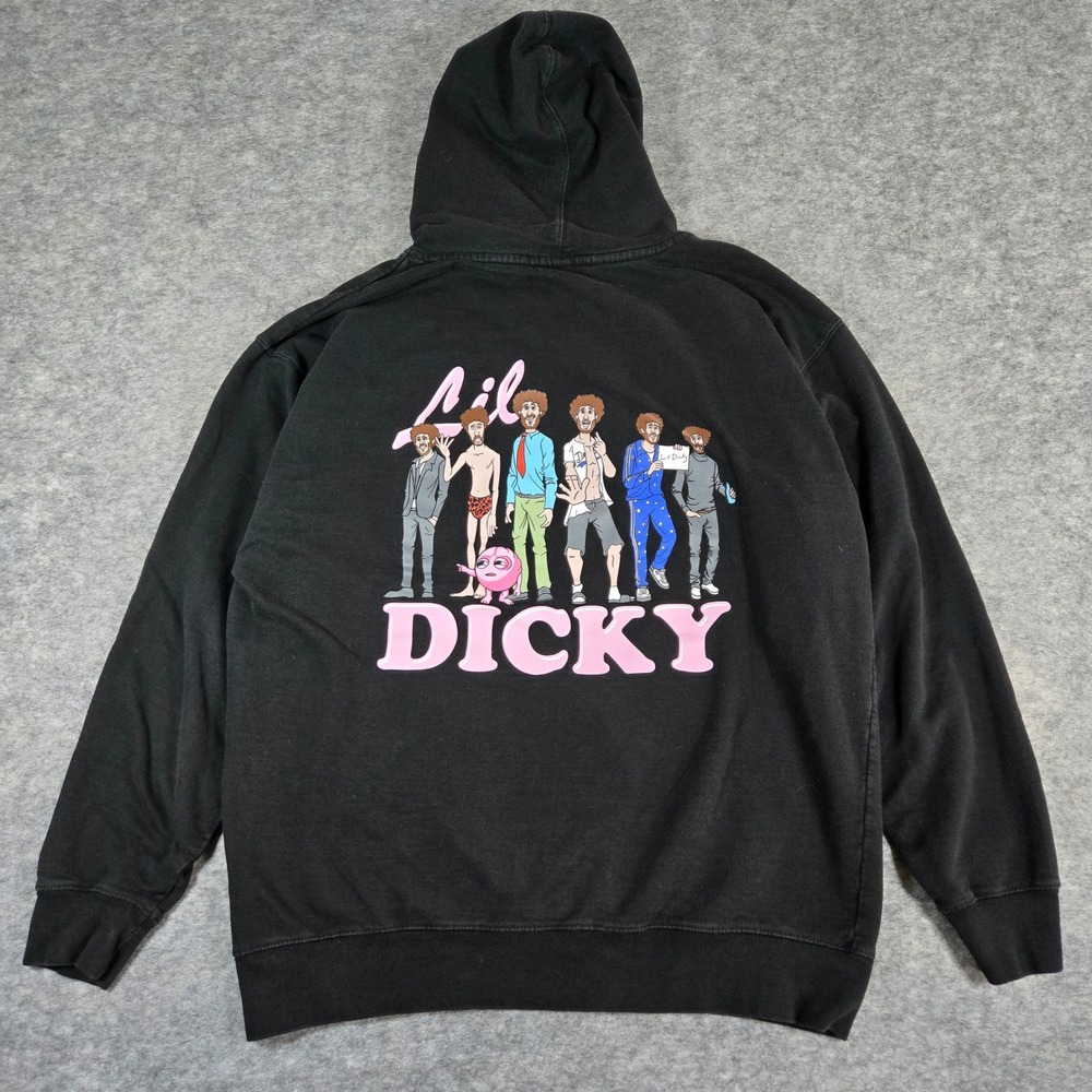 Independent Mens Black Lil Dicky Graphic Pullover Hoodie XL